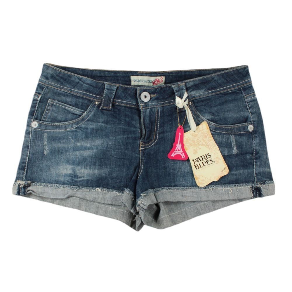 Paris Blues Distressed Shorts Size 11 Cuffed Faded Wash NWT‎ Women's Summer Y2K